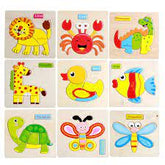 Multi Shapes Animal Puzzle Board combo-4